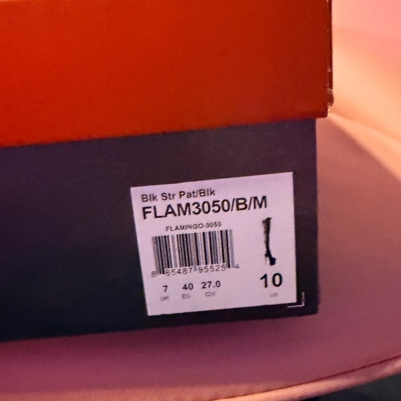 Pleaser 8" Flamingo #3050 Black Patent Thigh High Boots - Size 10 - Picture 5 of 6